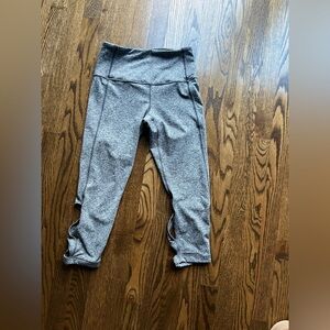 Zella cropped grey legging - small